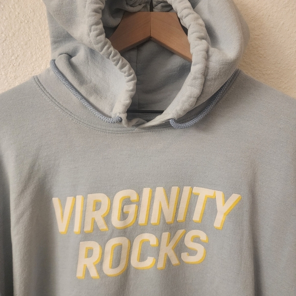 Danny Duncan Blue Virginity Rocks Graphic Sweatshirt Hoodie Mens XXL - Picture 2 of 6